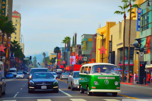 Hollywood Boulevard Ultra HD Desktop Background Wallpaper for
