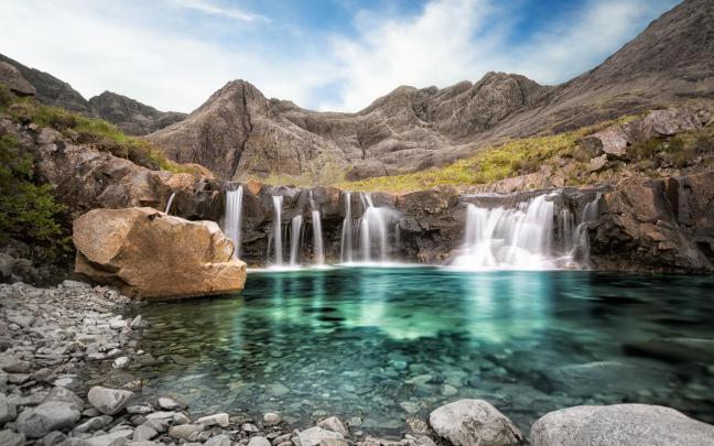 Fairy Pools Isle Of Skye In Scotland Wallpaper