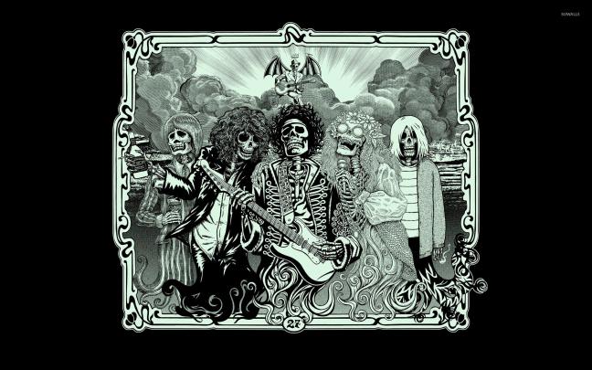 Jimi Hendrix, Kurt Cobain, Jim Morrison, Janis Joplin wallpaper - Music 