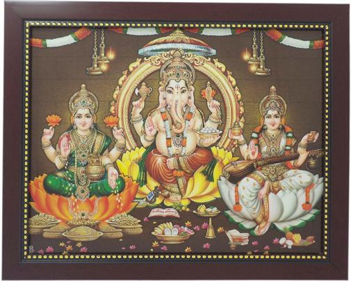 Ganesha Lakshmi Saraswati Photo Hd - 832x667 Wallpaper - teahub.io