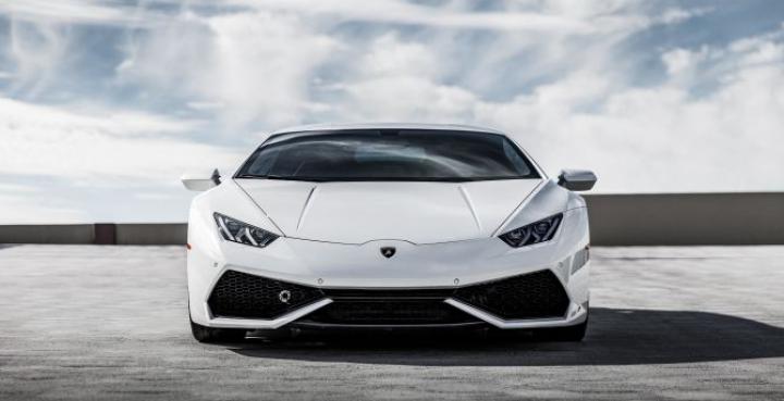 Desktop wallpaper white, lamborghini huracan, sports car, hd image 