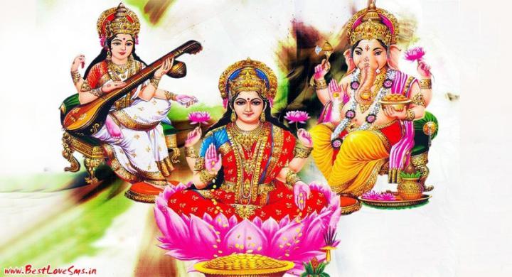 Beautiful Diwali Ganesh Laxmi Saraswati Photos \u0026 Free HD Wallpapers
