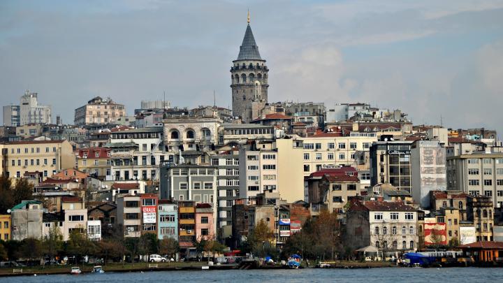 Download Wallpaper 1920x1080 istanbul, city, skyline, buildings, sky 