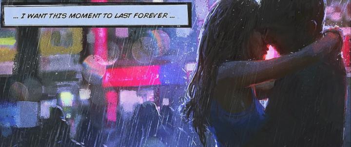 women, Men, Kissing, Rain, Ultra wide, Love, Artwork Wallpapers HD 