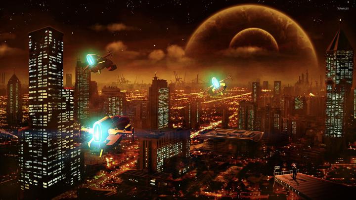 [50+] Futuristic City Wallpaper 1920x1080 