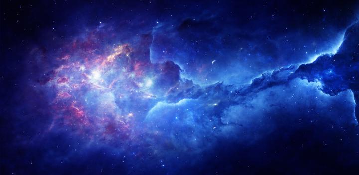 Wallpaper : space, nebula, stars, universe, colorful, dark, blue 