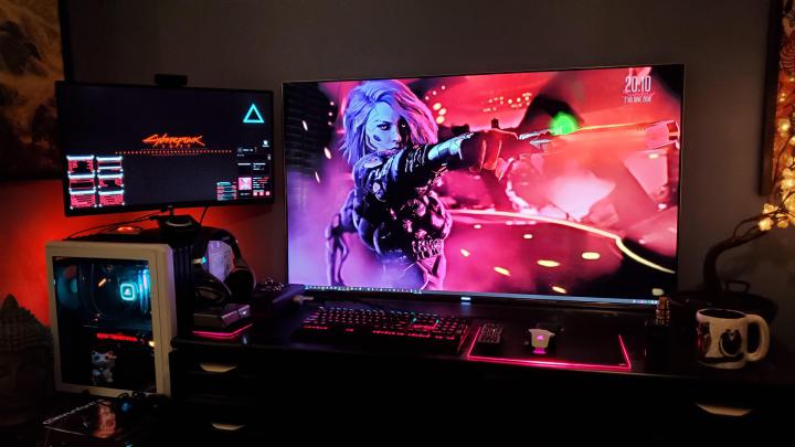 Cyberpunk Desktop Setup - hd game wallpaper