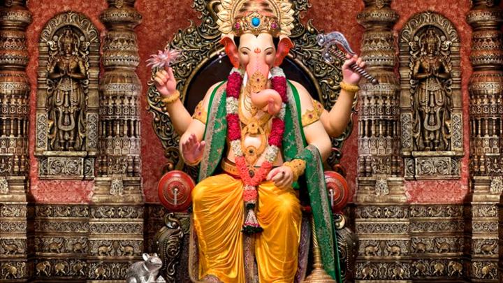 Kostenloses Shree Ganesh Wallpaper f\u00fcr Desktop 1920x1080 Full HD