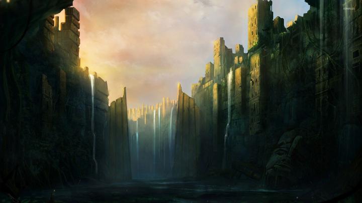 Gates of the fortress wallpaper - Fantasy wallpapers - #46410