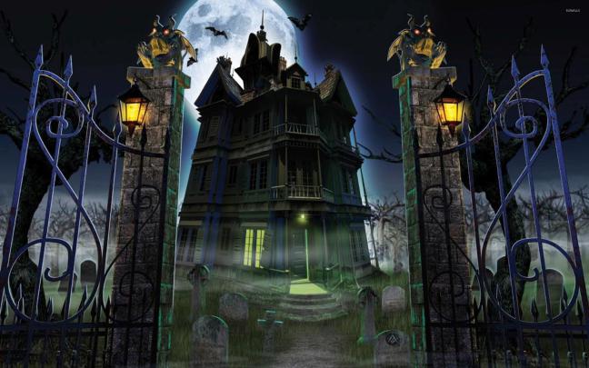 Open gates to the haunted mansion wallpaper - Holiday wallpapers - #48903