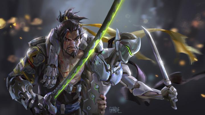 1920x1080 Genji Hanzo Overwatch Artwork Laptop Full HD 1080P HD 4k 