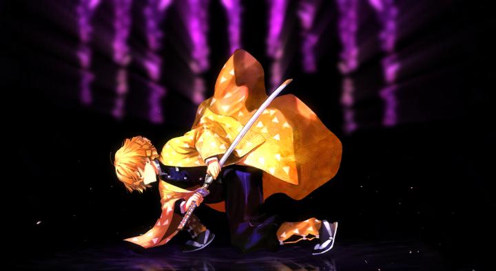 Demon Slayer Zenitsu Agatsuma 4k - anime live wallpaper #34046 