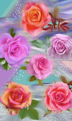 Love Rose Flower Wallpaper 3d - 1052x1754 - Download HD Wallpaper 