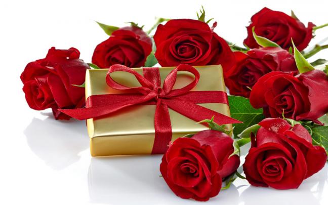 Roses Romantic Love Gift Bow Nature Flowers Hd Wallpaper 1918 