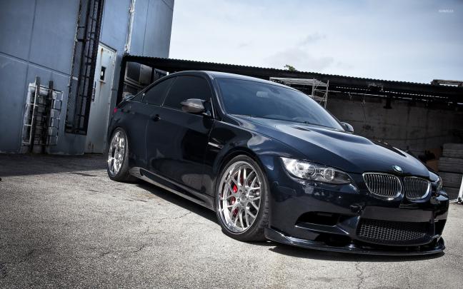 Black BMW M3 front side view wallpaper - Car wallpapers - #52706