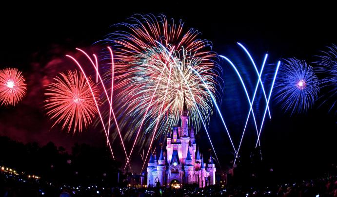 The Magic Kingdom, Disney, night, salute, fireworks, wallpapers , Pc 