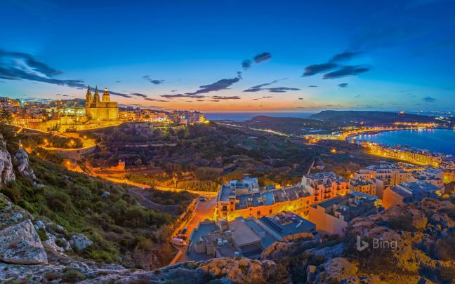 View of Mellieha Malta-2017 Bing Desktop Wallpaper Preview 