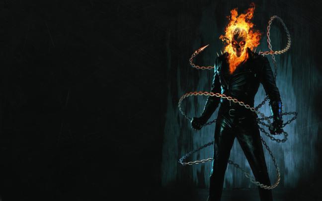 Ghost Rider Skull Wallpaper -