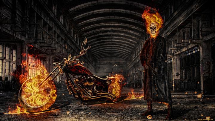 \u30b4\u30fc\u30b9\u30c8\u30e9\u30a4\u30c0\u30fc - Ghost Rider - JapaneseClass.jp