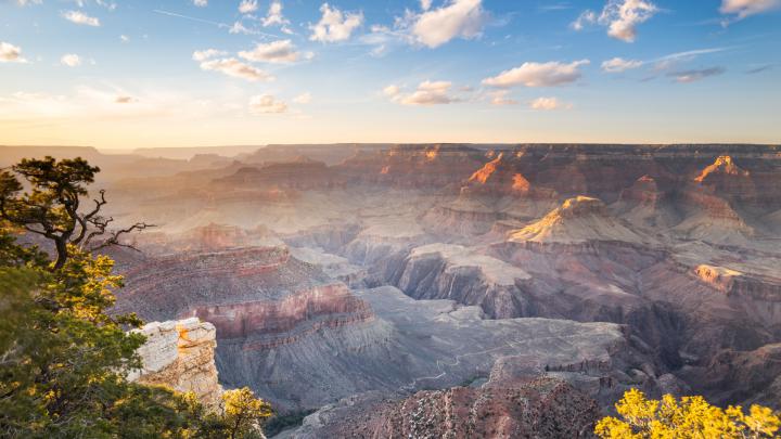 Download wallpaper: Sunset over the Grand Canyon 1920x1080