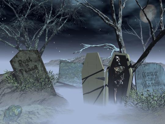 [45+] Halloween Graveyard Wallpaper 