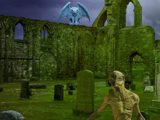 Halloween Graveyard Wallpaper -
