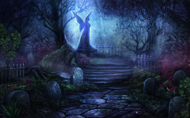 Free Graveyard Wallpaper -