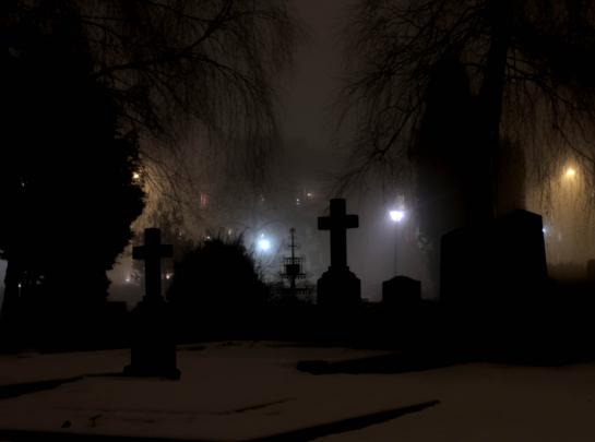 Creepy Graveyard Wallpaper -
