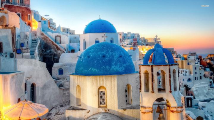 Santorini Wallpaper 1920 x 1080 -