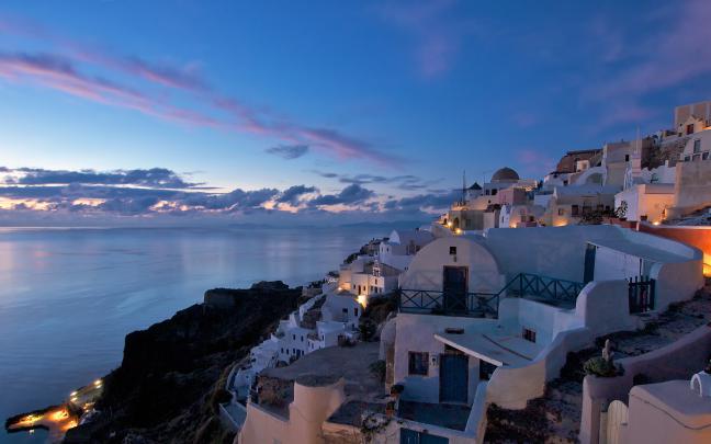 Santorini Greece wallpaper | nature and landscape | Wallpaper Better