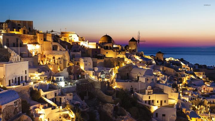 Santorini Wallpaper 1920 x 1080 -
