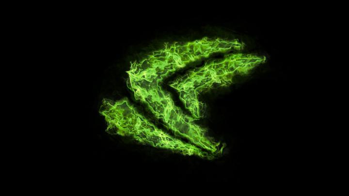 Wallpaper : video games, dark, minimalism, green, Nvidia, leaf 
