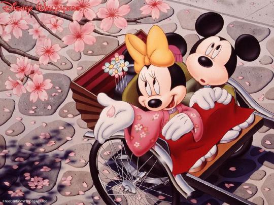 Romantic Mickey And Minnie Mouse - 1024x768 Wallpaper - teahub.io