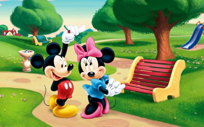 Mickey and Minnie Wallpaper \u00b7\u2460 