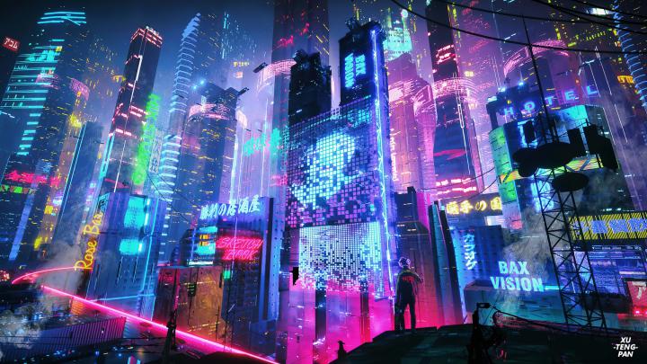 1920x1080 Colorful Neon City 4k Laptop Full HD 1080P HD 4k Wallpapers 