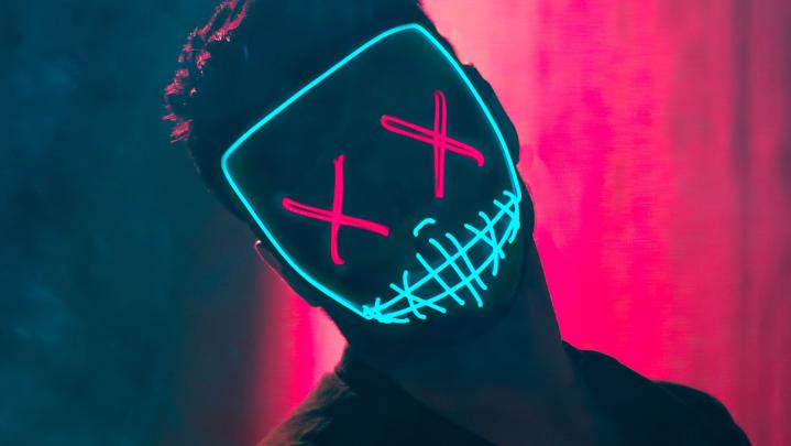 Neon Mask Guy, HD Photography, 4k Wallpapers, Images, Backgrounds 