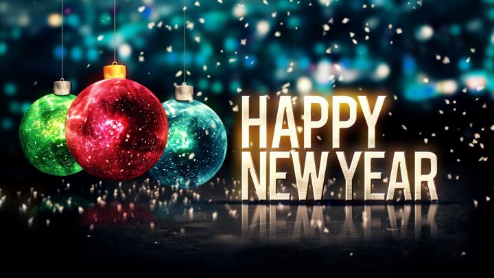 Happy New Year Ornament Wallpaper 1920x1080 Download 4k High Definition 