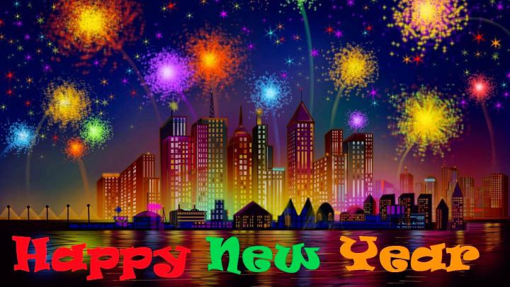 Happy New Year Fireworks Image Hd Desktop Backgrounds Free Download 