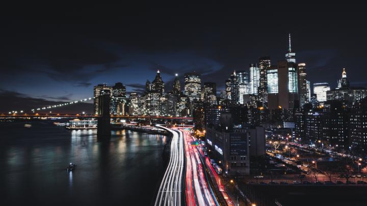 Download 1920x1080 wallpaper new york, city, night, road, buildings 