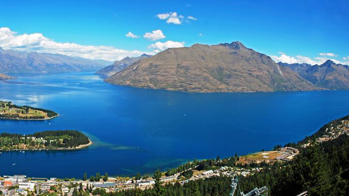 Desktop Wallpapers New Zealand Nelson Sea Nature mountain 1920x1080