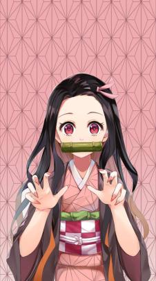 Background Demon Slayer Nezuko Cute Wallpaper \/ Demon Slayer Nezuko 