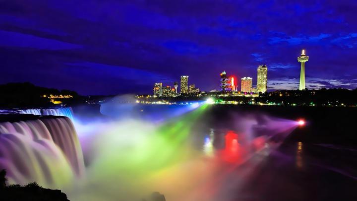 [47+] Niagara Falls at Night Wallpaper 