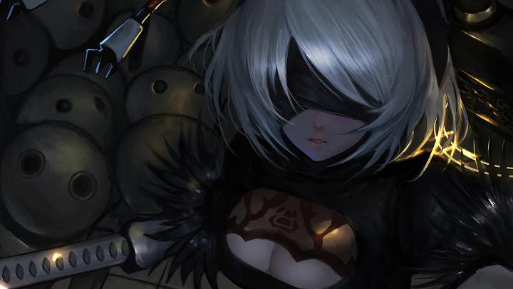 Nier Automata - 2B \u9ad8\u6e05\u58c1\u7eb8 | \u684c\u9762\u80cc\u666f | 1920x1080 | 922053 - Wallpaper Abyss