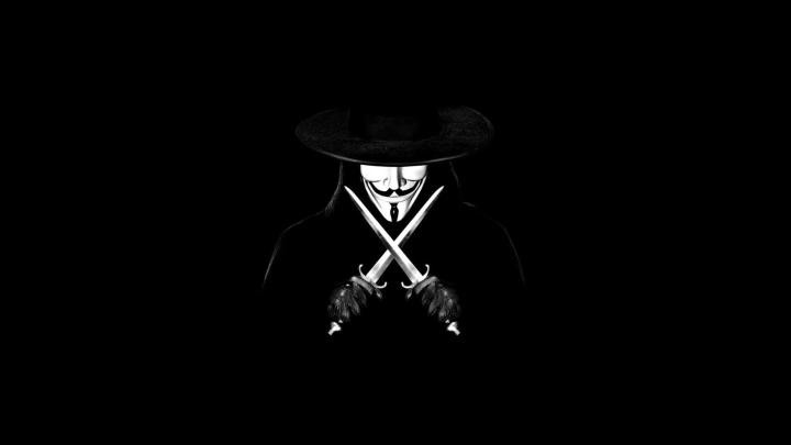 V for Vendetta Mask Wallpaper -