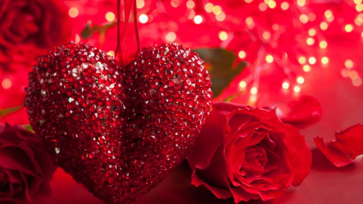 Free download 1920x1080 St valentine day Rose Heart Romance Love 