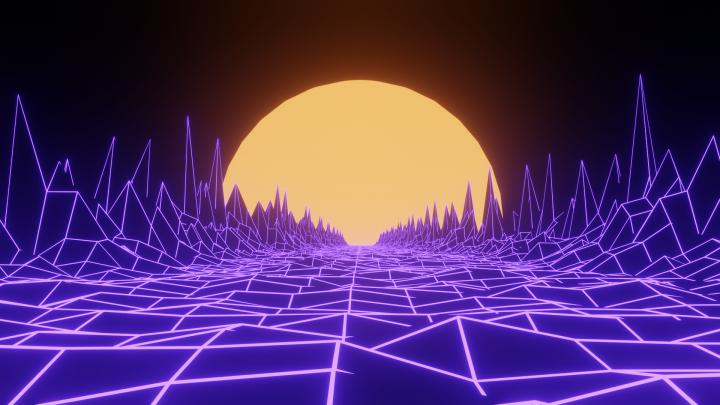 [1920x1080] Vaporwave-y thing I did | Desktop wallpaper art, Neon 