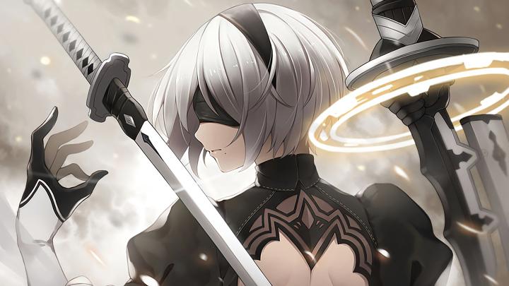 Nier Automata - 2B Papel de Parede HD | Plano de Fundo | 1920x1080 | 
