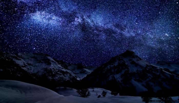 Winter Night Sky Wallpaper 1920X1080 | Amazing Wallpapers