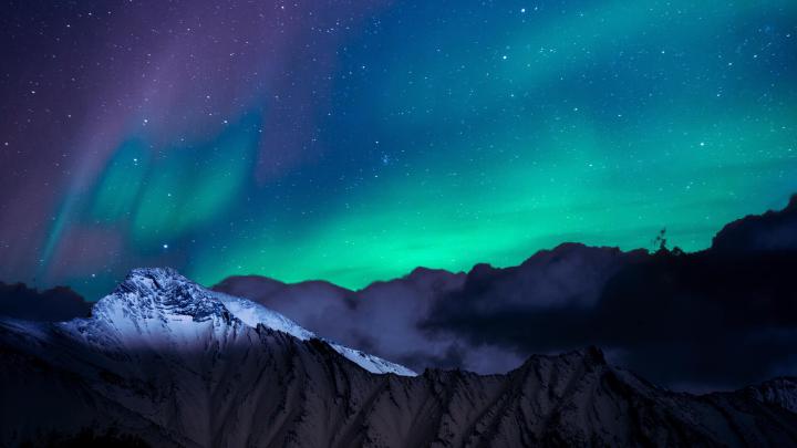 1920x1080 Northern Lights Night Sky Mountains Landscape 4k Laptop Full 