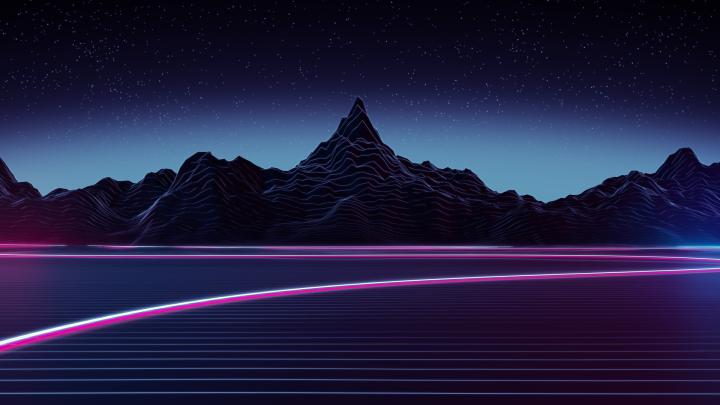 Download wallpaper: Digital art: Highway 1920x1080